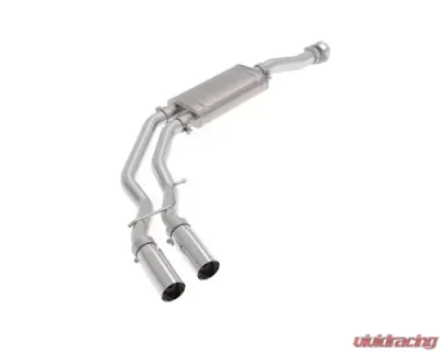 aFe Power Rebel Series 3" to 2-1/2" Stainless Steel Catback Exhaust System with Polished Tip Ford F-150 V6-2.7L tt | 3.5L tt | V8-5.0L 2021-2024 - 49-43128-P