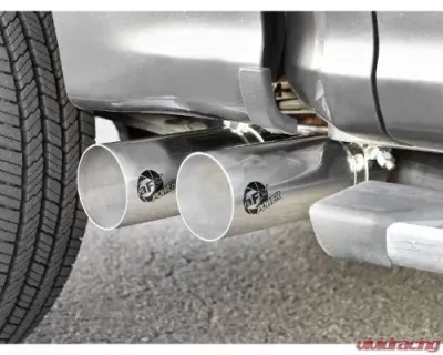 aFe Power Rebel Series 3" to 2-1/2" Stainless Steel Catback Exhaust System with Polished Tip Ford F-150 V6-2.7L tt | 3.5L tt | V8-5.0L 2021-2024 - 49-43128-P