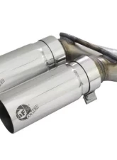 aFe Power Rebel Series 3" to 2-1/2" Stainless Steel Catback Exhaust System with Polished Tip Ford F-150 V6-2.7L tt | 3.5L tt | V8-5.0L 2021-2024                                     - 49-43128-P - Image 3