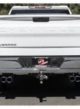 aFe Power Gemini XV 3" to Dual 2-1/2" 304 Stainless Steel Catback Exhaust System with Cut-Out Black Tips GM Silverado | Sierra 1500 V8-5.3L 2019-2024                                     - 49-34139-B - Image 3
