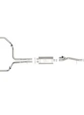 aFe Power Gemini XV 3" to Dual 2-1/2" 304 Stainless Steel Catback Exhaust System with Cut-Out Black Tips GM Silverado | Sierra 1500 V8-5.3L 2019-2024                                     - 49-34139-B - Image 9