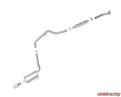 Takeda 2-1/4" 304 Stainless Steel Catback Exhaust System w/ Polished Tip Subaru Impreza H4-2.0L 2012-2016 - 49-36052-P