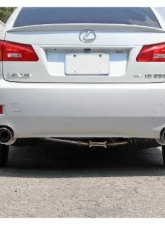Takeda 2.5" 304 Stainless Steel Axle-Back Exhaust System w/ Polished Tip Lexus IS250 | IS350 V6-2.5L/3.5L 2006-2013                                     - 49-36055-P - Image 3