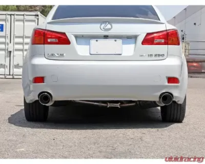 Takeda 2.5" 304 Stainless Steel Axle-Back Exhaust System w/ Polished Tip Lexus IS250 | IS350 V6-2.5L/3.5L 2006-2013 - 49-36055-P