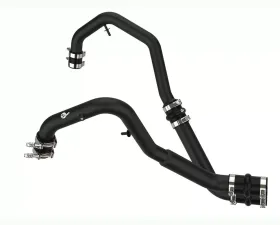 aFe Power Bladerunner 2 IN to 2.5 IN Aluminum Hot Charge Pipe Black Ford F-150 V6-2.7 (tt) 2021-2023