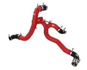 aFe Power Bladerunner Alum Hot/Cold Charge Pipe Kit Red Kia Stinger V6-3.3L (tt) 2018-2023