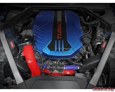 aFe Power Bladerunner 3" Aluminum Hot Charge Pipe Red Genesis G70 | Kia Stinger 2018-2023 - 46-20508-R