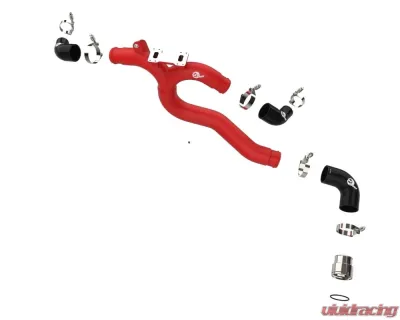 aFe Power Bladerunner 3" Aluminum Hot Charge Pipe Red Genesis G70 | Kia Stinger 2018-2023 - 46-20508-R