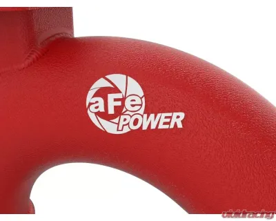 aFe Power Bladerunner 3" Aluminum Hot Charge Pipe Red Genesis G70 | Kia Stinger 2018-2023 - 46-20508-R