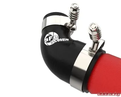 aFe Power Bladerunner 3" Aluminum Hot Charge Pipe Red Genesis G70 | Kia Stinger 2018-2023 - 46-20508-R