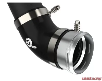 aFe Power Bladerunner 3" Aluminum Hot and Cold Charge Pipe Kit Black Ford F-150 | Raptor 2021-2025 - 46-20514-B