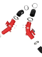 aFe Power Bladerunner 2-1/2" Aluminum Hot Charge Pipe Red Toyota Land Cruiser 2022-2023                                     - 46-20558-R - Image 3