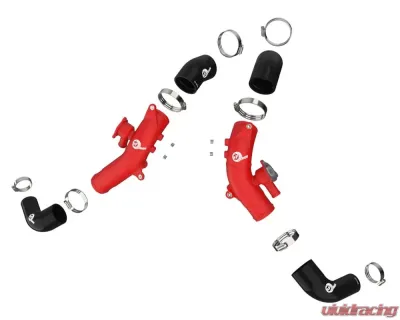 aFe Power Bladerunner 2-1/2" Aluminum Hot Charge Pipe Red Toyota Land Cruiser 2022-2023 - 46-20558-R
