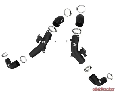 aFe Power Bladerunner 2.5in Aluminum Hot Charge Pipe Black Toyota Tundra V6-3.5L tt 2022-2024 - 46-20568-B