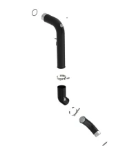 aFe Power Bladerunner 3" Aluminum Cold Charge Pipe - Black Ram 1500 V6 3.0L (td) 2020-2022                                     - 46-20599-B - Image 2