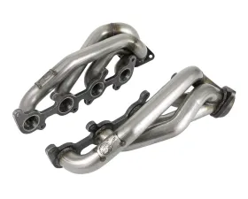 aFe Power TTwisted Steel 304 Stainless Steel Short Tube Header with Raw Finish Ford F-150 V8-5.0L 2015-2024