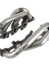aFe Power TTwisted Steel 304 Stainless Steel Short Tube Header with Raw Finish Ford F-150 V8-5.0L 2015-2024                                     - 48-33025-1 - Image 5