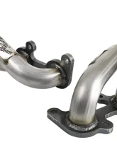 aFe Power TTwisted Steel 304 Stainless Steel Short Tube Header with Raw Finish Ford F-150 V8-5.0L 2015-2024                                     - 48-33025-1 - Image 3
