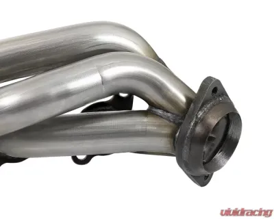 aFe Power TTwisted Steel 304 Stainless Steel Short Tube Header with Raw Finish Ford F-150 V8-5.0L 2015-2024 - 48-33025-1