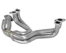 aFe Power Twisted Steel 304 Stainless Steel Long Tube Header with Cat Toyota 86 | FT86 | GT86 | Scion FR-S | Subaru BRZ H4-2.0L 2012-2019