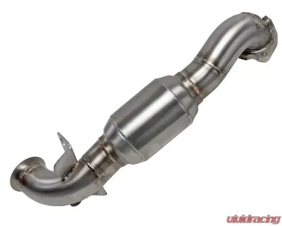 aFe Power Twisted Steel Down Pipe 2-1/2in 304 Stainless Steel w/ Cat MINI Cooper S (R56) L4 1.6L (t) 2009-2013 - 48-36318-1HC