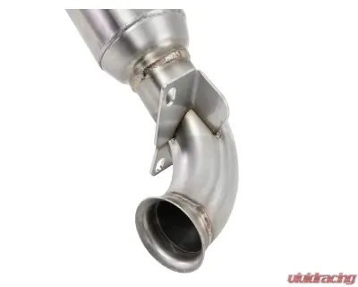 aFe Power Twisted Steel Down Pipe 2-1/2in 304 Stainless Steel w/ Cat MINI Cooper S (R56) L4 1.6L (t) 2009-2013 - 48-36318-1HC