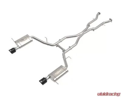 aFe Power Mach Force-XP 2-1/2" 304 Stainless Steel Catback Exhaust with Black Tip Dodge Durango V6-3.6L | V8-5.7L 2011-2024 - 49-32086-B