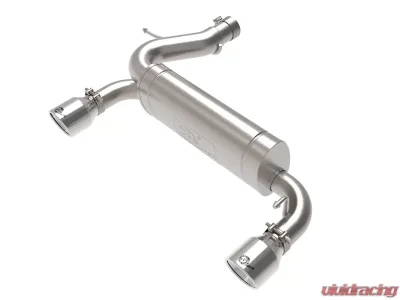 aFe Power Vulcan Series 3"to 2-1/2" 304 Stainless Steel Axleback Exhaust System with Polished Tips Ford Bronco L4-2.3L t | V6-2.7L tt 2021-2024 - 49-33137-P