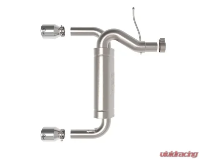 aFe Power Vulcan Series 3"to 2-1/2" 304 Stainless Steel Axleback Exhaust System with Polished Tips Ford Bronco L4-2.3L t | V6-2.7L tt 2021-2024 - 49-33137-P