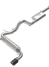 aFe Power Vulcan Series 3" to 2-1/2" 304 Stainless Steel Catback Exhaust System with Carbon Fiber Tips Ford Bronco L4-2.3L t | V6-2.7L tt 2021-2024                                     - 49-33138-C - Image 3