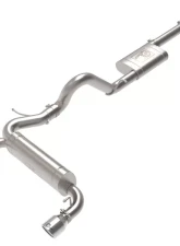 aFe Power Vulcan Series 3" to 2-1/2" 304 Stainless Steel Catback Exhaust System with Polished Tips Ford Bronco L4-2.3L t | V6-2.7L tt 2021-2024                                     - 49-33138-P - Image 2