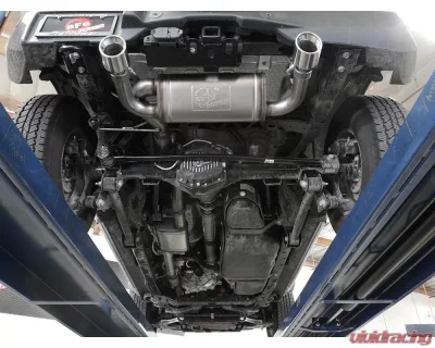 aFe Power Vulcan Series 3" to 2-1/2" 304 Stainless Steel Catback Exhaust System with Polished Tips Ford Bronco L4-2.3L t | V6-2.7L tt 2021-2024 - 49-33138-P