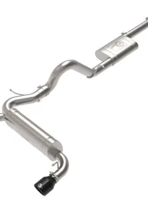 aFe Power Vulcan Series 3" to 2-1/2" 304 Stainless Steel Catback Exhaust System with Black Tips Ford Bronco L4-2.3L t | V6-2.7L tt 2021-2024                                     - 49-33138-B - Image 5