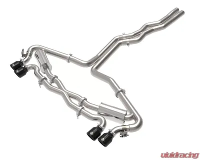 aFe Power Mach Force-XP 3" to 2-1/2" 304 Stainless Steel Catback Exhaust with Black Tip Audi RS6 Avant V8-4.0L tt 2021-2025 - 49-36448-B