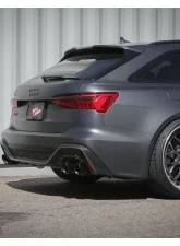 aFe Power Mach Force-XP 3" to 2-1/2" 304 Stainless Steel Catback Exhaust with Black Tip Audi RS6 Avant V8-4.0L tt 2021-2025                                     - 49-36448-B - Image 2