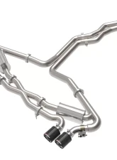 aFe Power Mach Force-XP 3" to 2-1/2" 304 Stainless Steel Catback Exhaust with Carbon Fiber Tip Audi RS6 Avant V8-4.0L tt 2021-2025                                     - 49-36448-C - Image 7
