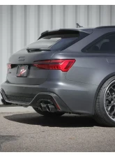 aFe Power Mach Force-XP 3" to 2-1/2" 304 Stainless Steel Catback Exhaust with Carbon Fiber Tip Audi RS6 Avant V8-4.0L tt 2021-2025                                     - 49-36448-C - Image 2