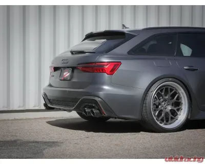 aFe Power Mach Force-XP 3" to 2-1/2" 304 Stainless Steel Catback Exhaust with Carbon Fiber Tip Audi RS6 Avant V8-4.0L tt 2021-2025 - 49-36448-C