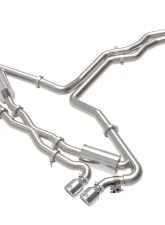 aFe Power Mach Force-XP 3" to 2-1/2" 304 Stainless Steel Catback Exhaust with Polished Tip Audi RS6 Avant V8-4.0L tt 2021-2025                                     - 49-36448-P - Image 6