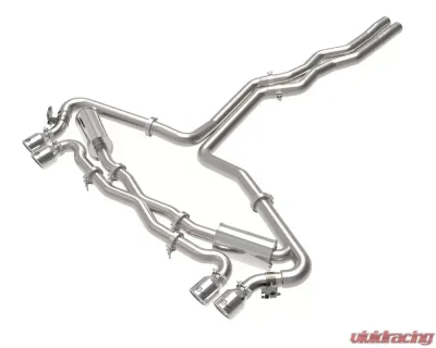 aFe Power Mach Force-XP 3" to 2-1/2" 304 Stainless Steel Catback Exhaust with Polished Tip Audi RS6 Avant V8-4.0L tt 2021-2025 - 49-36448-P