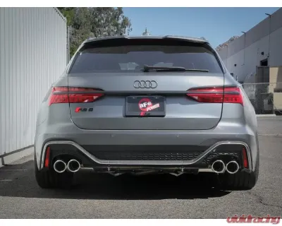 aFe Power Mach Force-XP 3" to 2-1/2" 304 Stainless Steel Catback Exhaust with Polished Tip Audi RS6 Avant V8-4.0L tt 2021-2025 - 49-36448-P
