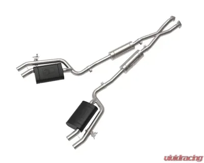 aFe Power Gemini XV 2.5" 304 Stainless Catback Exhaust System w/ Cut-Out Kia Stinger V6 3.3L (tt) 2018-2023 - 49-37025