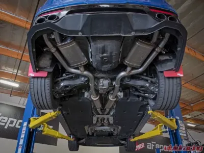 aFe Power Gemini XV 2.5" 304 Stainless Catback Exhaust System w/ Cut-Out Kia Stinger V6 3.3L (tt) 2018-2023 - 49-37025