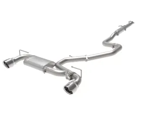 Takeda 3'' 304 Stainless Steel Catback Exhaust w/ Polished Tips Hyundai Veloster 2021-2022