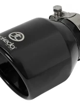 Takeda 304 Stainless Steel Clamp-on Exhaust Tip Black 2-1/2"Inlet x 4''W Outlet x 6''L                                     - 49T25404-B061 - Image 5