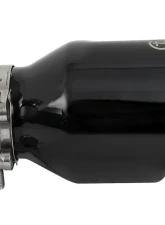 Takeda 304 Stainless Steel Clamp-on Exhaust Tip Black 2-1/2"Inlet x 4''W Outlet x 6''L                                     - 49T25404-B061 - Image 2