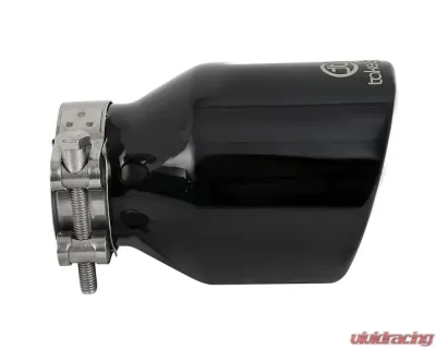 Takeda 304 Stainless Steel Clamp-on Exhaust Tip Black 2-1/2"Inlet x 4''W Outlet x 6''L - 49T25404-B061