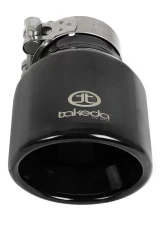 Takeda 304 Stainless Steel Clamp-on Exhaust Tip Black 2-1/2"Inlet x 4''W Outlet x 6''L                                     - 49T25404-B061 - Image 3