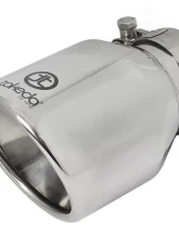 Takeda 304 Stainless Steel Clamp-on Exhaust Tip Polished 2-1/2"Inlet x 4''Outlet x 6''L                                     - 49T25404-P061 - Image 5