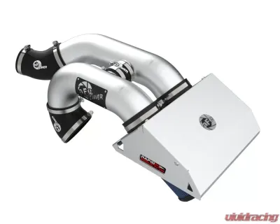 aFe Power Rapid Induction Brushed Aluminum Cold Air Intake System w/ Pro 5R Filter Ford F-150 EcoBoost V6 3.5L 2021-2025 - 52-10015RH